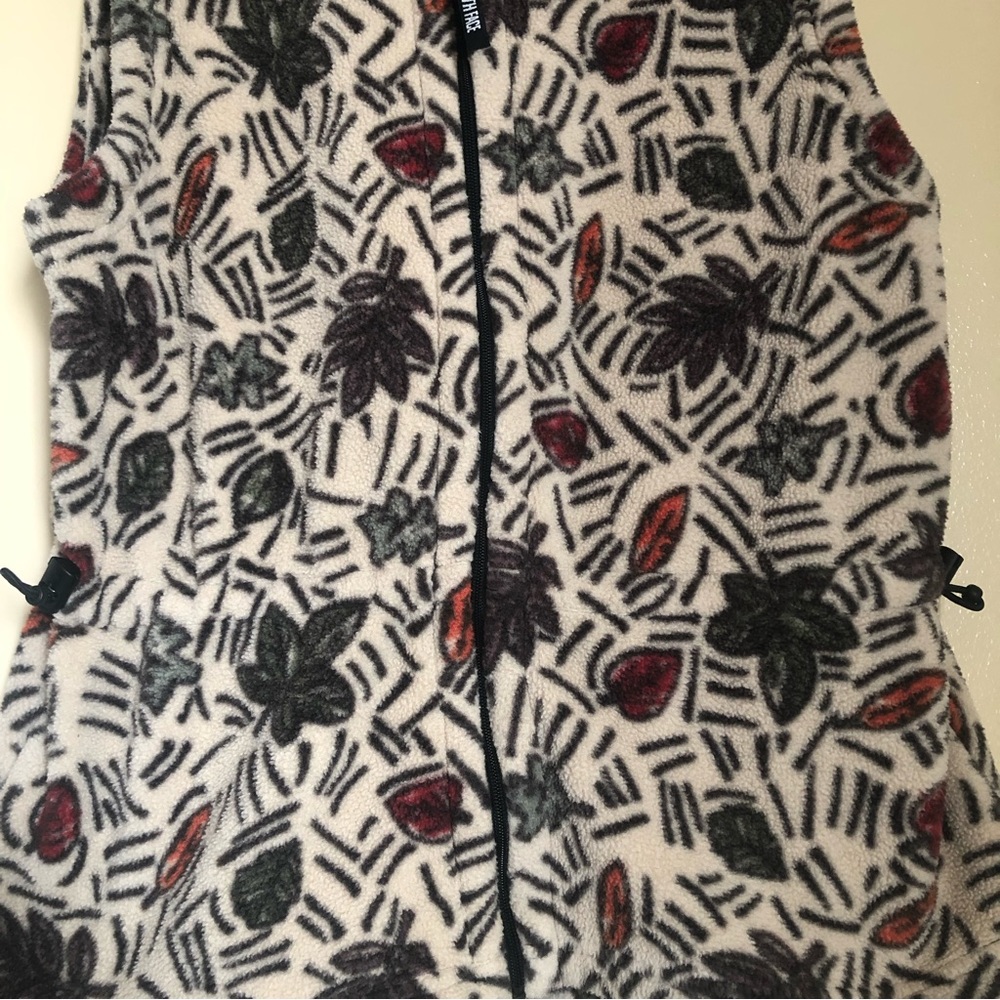 The North Face Vintage Cream Leaf Vest size S - Picture 2 of 7